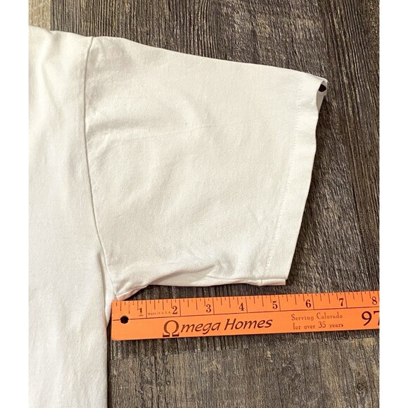 A Bathing Ape BAPE Hexagram College Tee White Blue Mens Large T-Shirt - Picture 12 of 12